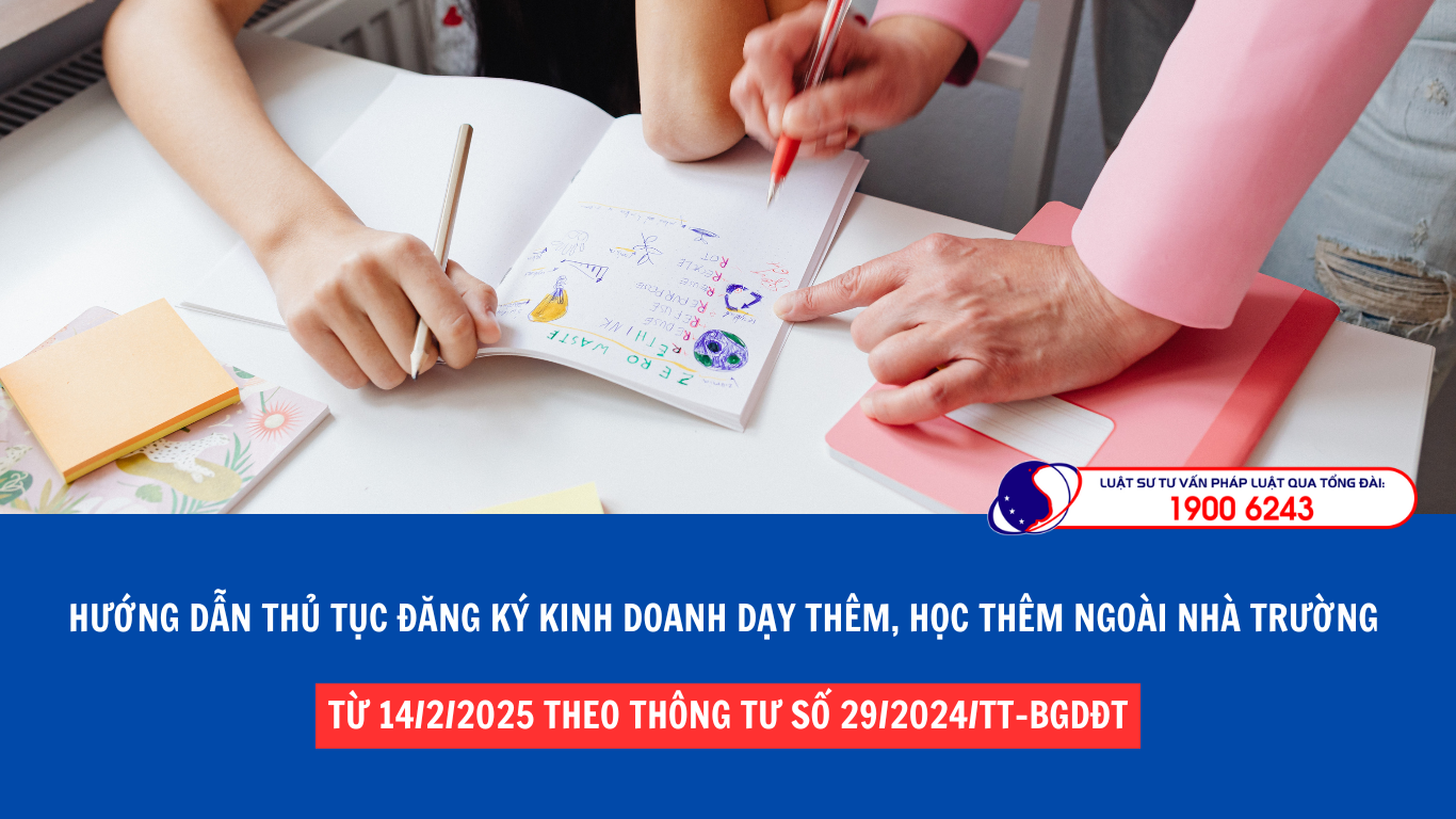 Hướng dẫn thủ tục đăng ký kinh doanh dạy thêm, học thêm ngoài nhà trường